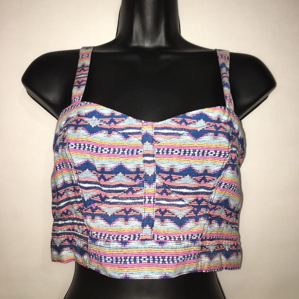 COLORFUL SUMMER CROP TOP